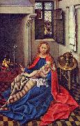 Robert Campin Maria mit dem Jesuskind am Kamin oil painting reproduction